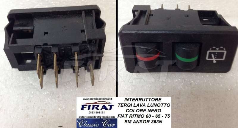 INTERRUTTORE TERGILUNOTTO FIAT RITMO NERO